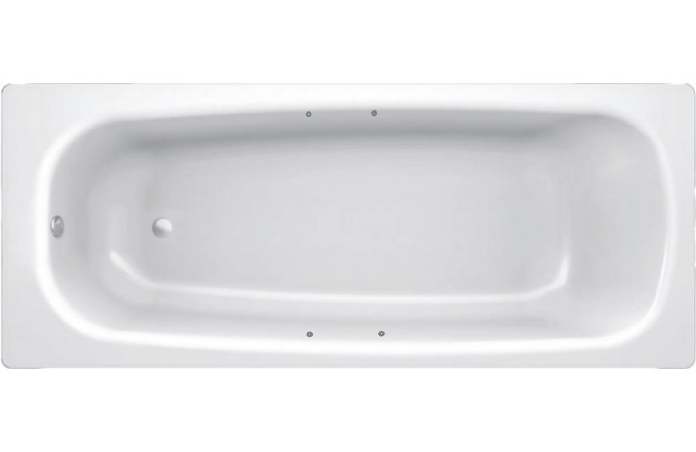 Ванна стальная BLB Anatomica HG (B75L handles) 170х75 с шумоизоляцией и отверстиями для ручек